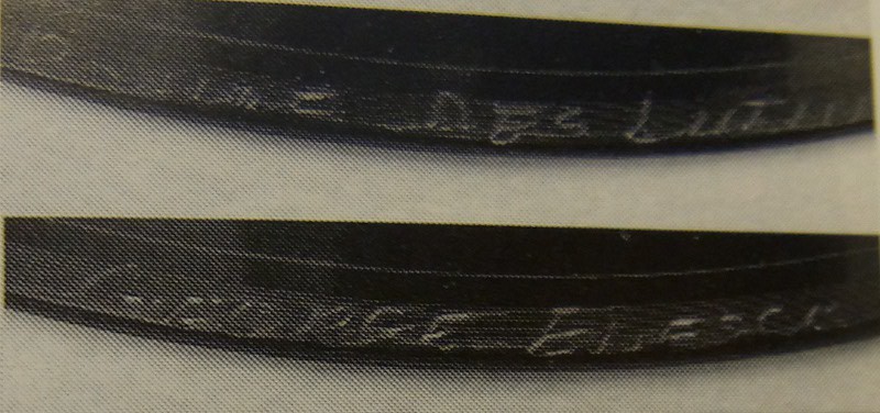 Georges Enesco, Western Electric test record, détail