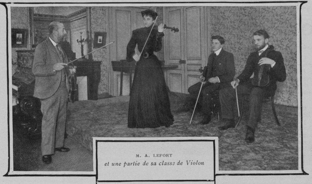 La classe d'augustin Lefort - 1903 @Inha