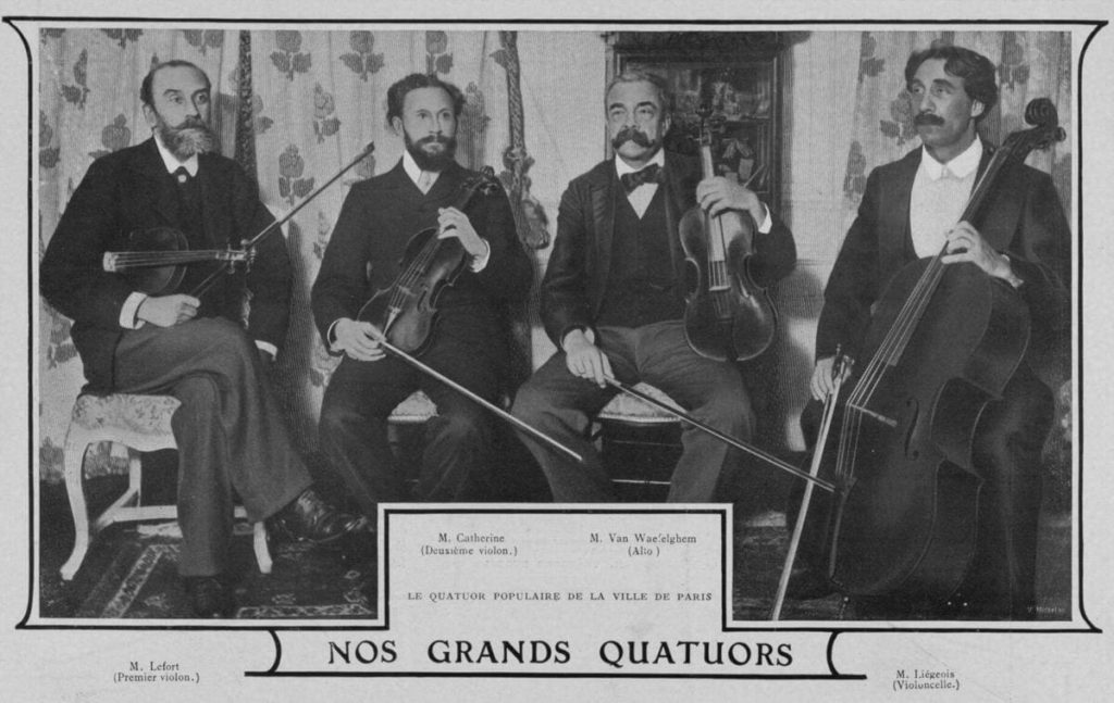 Le quatuor Lefort en 1903 - Musica