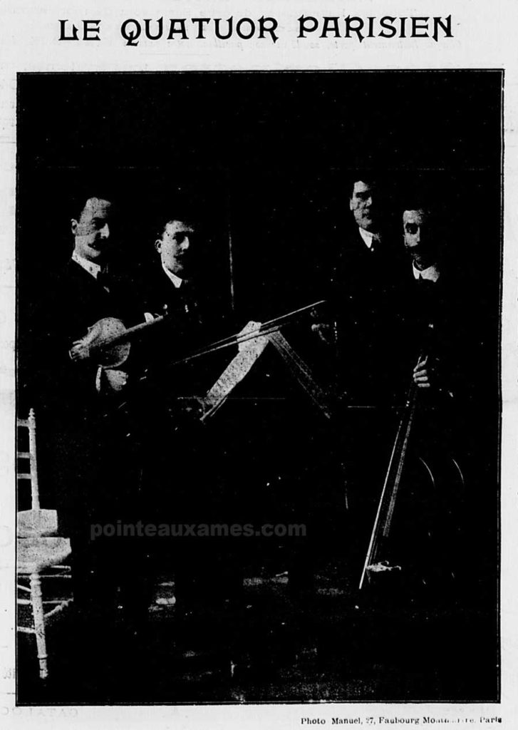 Le quatuor parisien, G. Willaume 1er violon